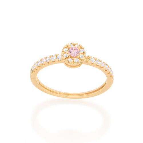 GOLD RING WITH ZIRCONIA
