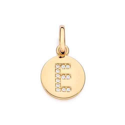 GOLD EVERYDAY INITIAL PENDANT  -LETTER E