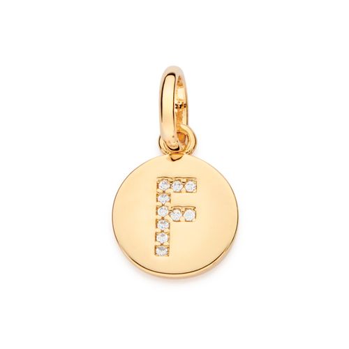 GOLD EVERYDAY INITIAL PENDANT  -LETTER F