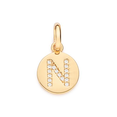 GOLD EVERYDAY INITIAL PENDANT  -LETTER N