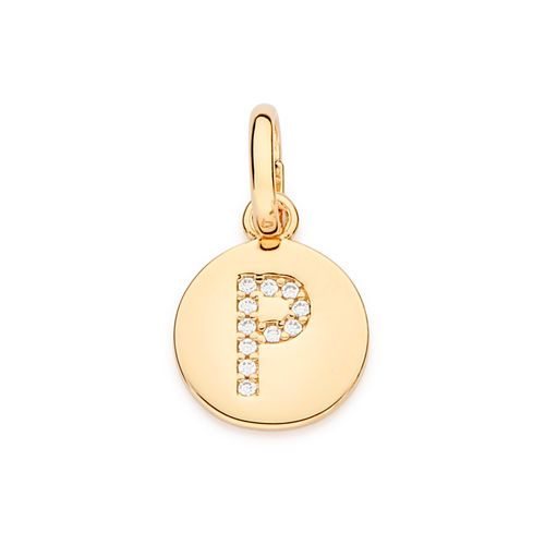 GOLD EVERYDAY INITIAL PENDANT  -LETTER P