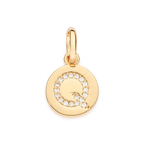 GOLD EVERYDAY INITIAL PENDANT  -LETTER Q