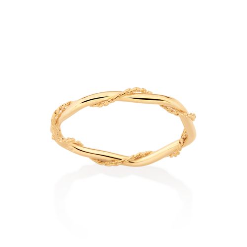 GOLD TWISTED SKINNY RING