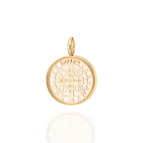 GOLD SAINT BENEDICT PENDANT