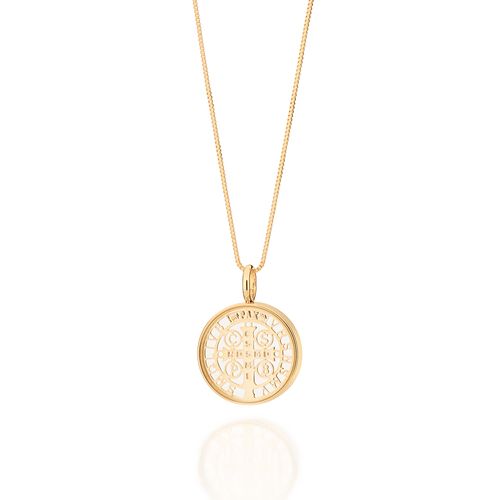 GOLD SAINT BENEDICT PENDANT
