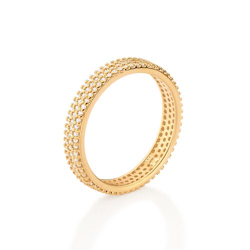 GOLD STUDDED WEDDING BAND