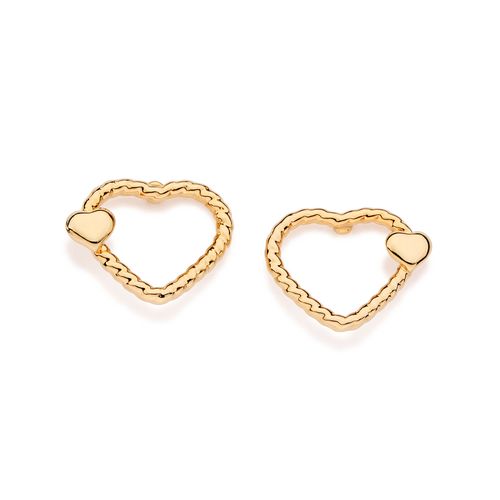 GOLD TWIST OF LOVE EARRINGS