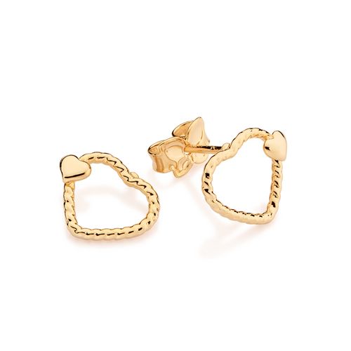 GOLD TWIST OF LOVE EARRINGS