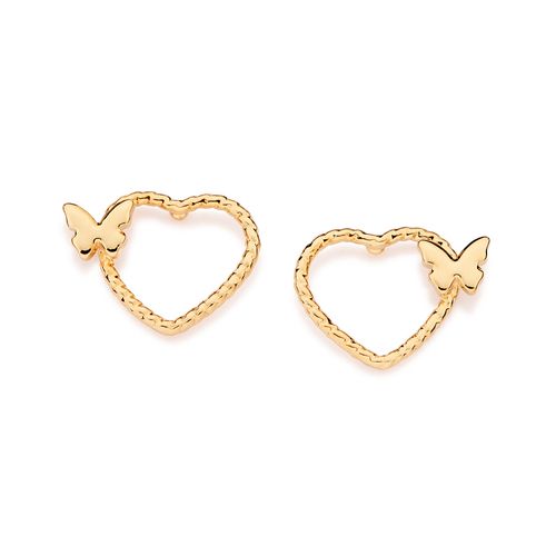 GOLD BUTTERFLY KISS EARRINGS