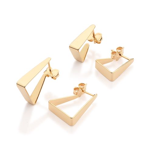GOLD THE TRIANGLE EDIT HOOP EARRINGS KIT