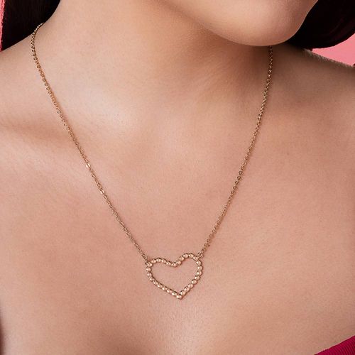 GOLD HEART POP NECKLACE